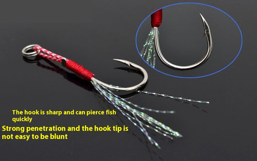 Anzuelo de Pesca Marina con Alambre Brillante y Placa de Hierro - Image 16
