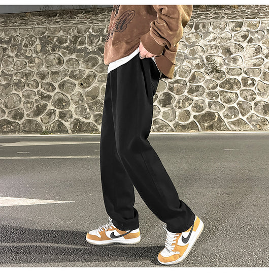 Jeans Grises Holgados de Pierna Recta para Hombre - Image 10