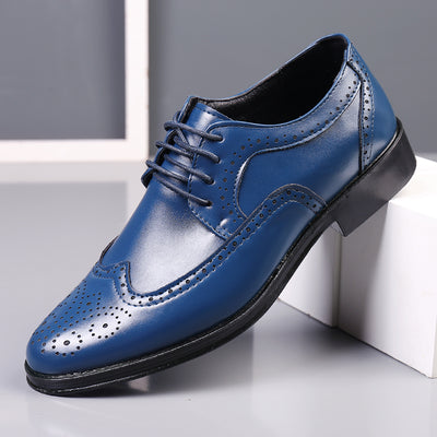 Zapatos Casuales de Cuero Tallado para Hombre - Image 7