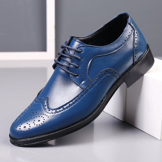 Zapatos Casuales de Cuero Tallado para Hombre - Image 7