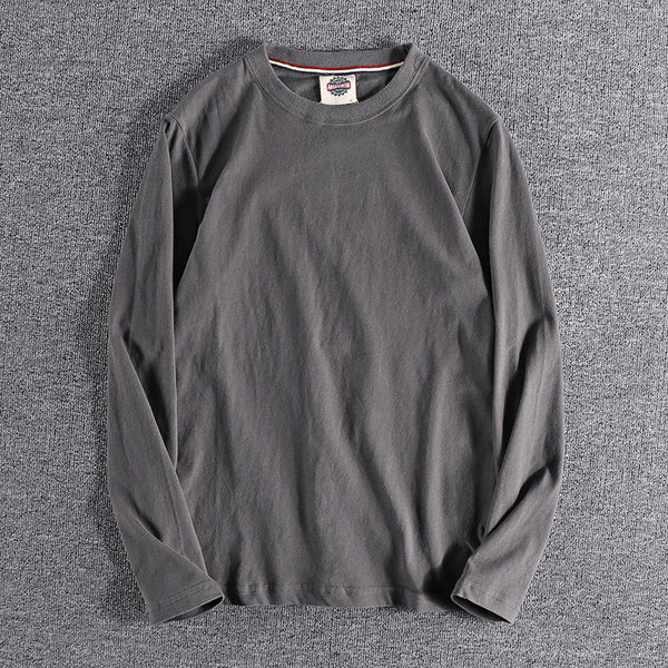 Sudadera Básica Teñida Lavada de Color Sólido