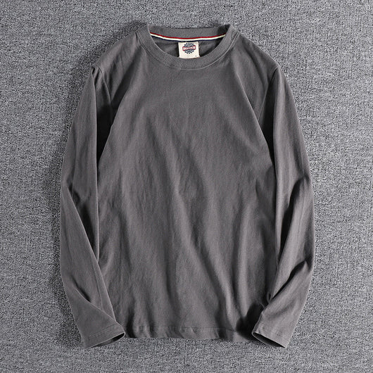 Sudadera Básica Teñida Lavada de Color Sólido - Image 2