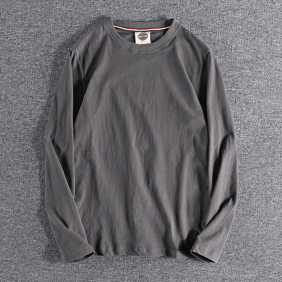 Sudadera Básica Teñida Lavada de Color Sólido