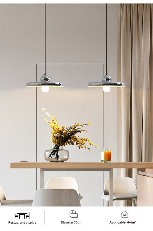 Lámpara Colgante Minimalista de Hierro en Tonos Crema para Sala - Image 13