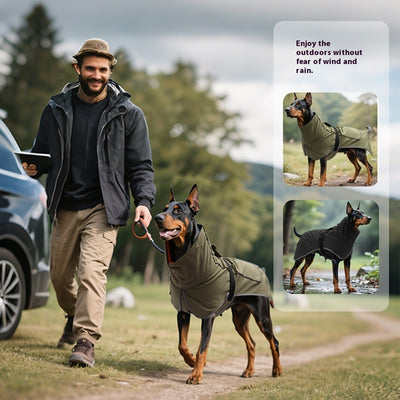 Abrigo Impermeable para Perros Grandes - Gabardina Protectora Dual - Image 2