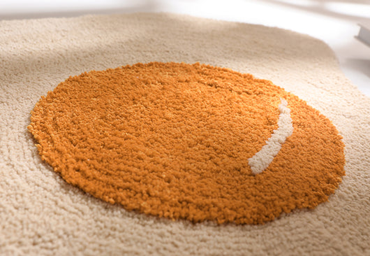 Tapete Absorbente Antideslizante Diseño Huevo Frito para Baño - Image 11