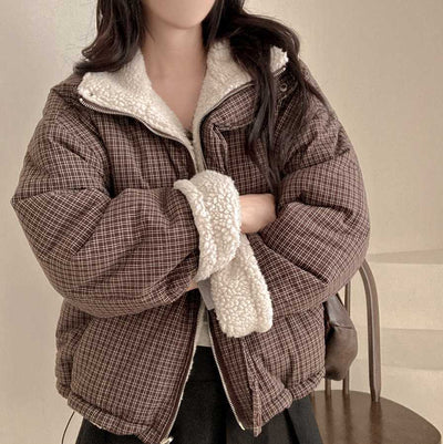 Abrigo Reversible de Algodón para Mujer - Doble Cara Cálido - Image 23