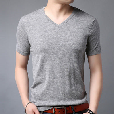 Camiseta de Lana Manga Corta para Hombre - Primavera - Image 3