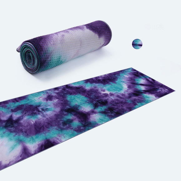 Toalla Antideslizante para Yoga y Ejercicio - Diseño Tie-Dye Multicolor