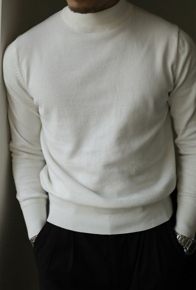 Suéter Modal Cuello Mocko Ajustado para Hombre - Image 14