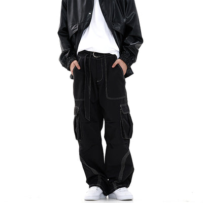Pantalones Rectos de Negocios para Hombre con Bolsillo Organizador - Image 10