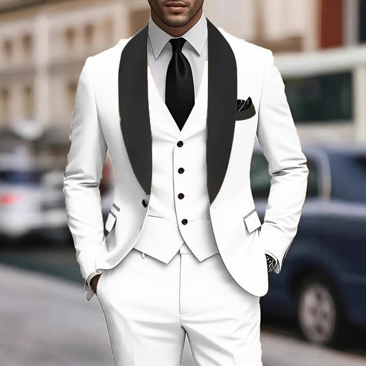 Traje Ejecutivo Tres Piezas Coreano Slim Fit para Hombre - Image 6