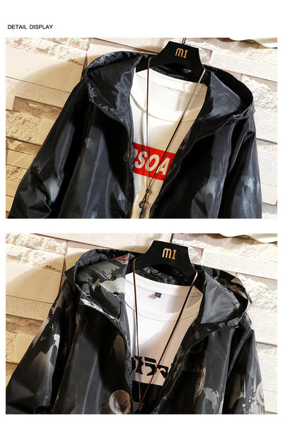 Chaqueta Hoodie Camuflada con Cierre para Hombre - Image 12