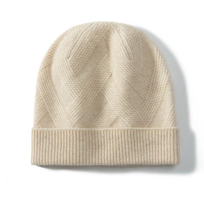 Gorro de Cachemira Pura para Mujer - Tejido Grueso con Diseño Retorcido - Image 13