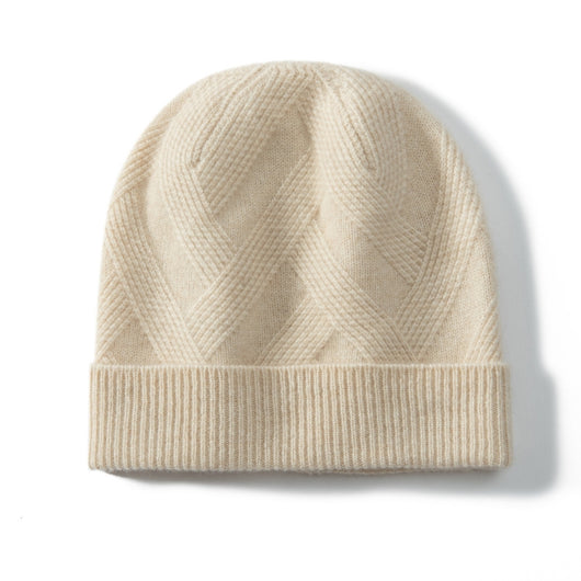 Gorro de Cachemira Pura para Mujer - Tejido Grueso con Diseño Retorcido - Image 13