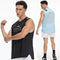 Camiseta Deportiva Hombre Sin Mangas Transpirable Seda Helada Entrenamiento Ligero