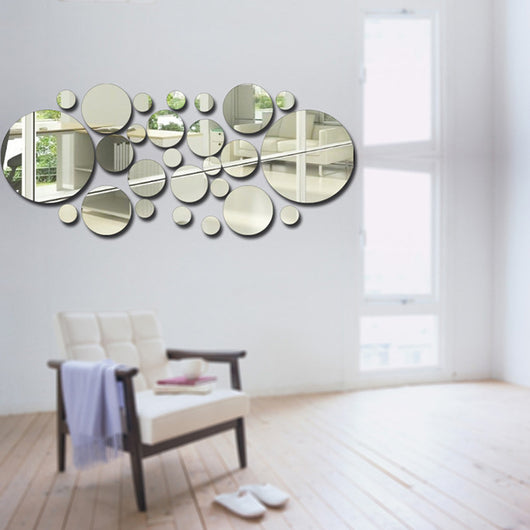 Espejo de Pared 3D con Círculos - Decoración Acrílica Estéreo - Image 15