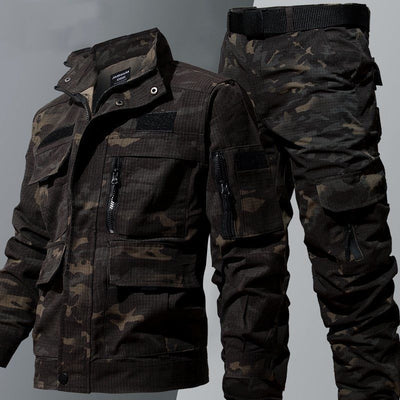 Traje de Trabajo Camuflaje Hombre Otoño Invierno - Camisa Resistente al Desgarro y Overol Deportivo - Image 6
