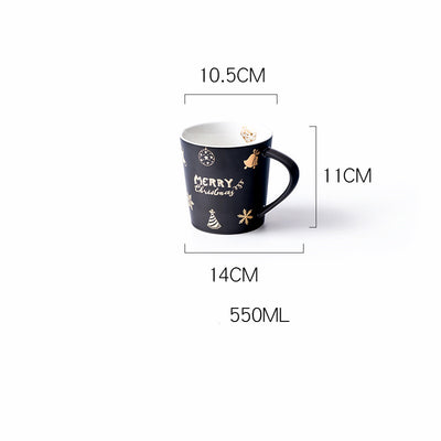 Taza Navideña Grande de Cerámica para Hombre - Image 7
