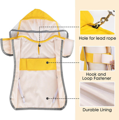 Impermeable para Perros Pequeños con Capucha Transparente - Image 23