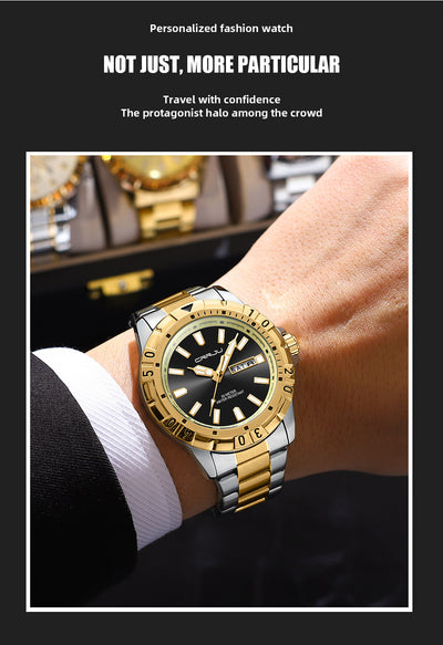 Reloj de Negocios para Hombre con Esfera Grande, Resistente al Agua y Doble Calendario - Image 15