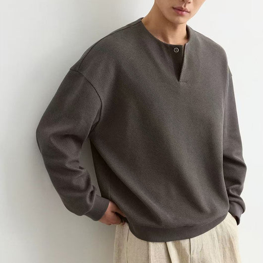 Sudadera Cuello Redondo Ligera para Hombre Talla Grande - Image 25