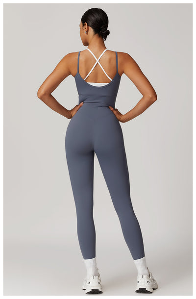 Jumpsuit Deportivo Bicolor con Tirantes Ajustables - Image 23