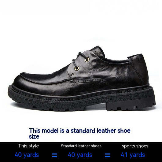 Zapatos Casuales de Cuero para Hombre - Estilo Retro Británico Transpirables - Image 7