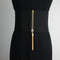 Vestido Ancho Decorativo para Mujer con Cinturón - Diseño Versátil y Elegante Negro