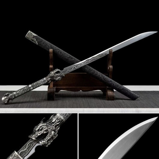 Espada Han Forjada a Mano - Réplica Histórica en Acero Mangánico Coleccionable