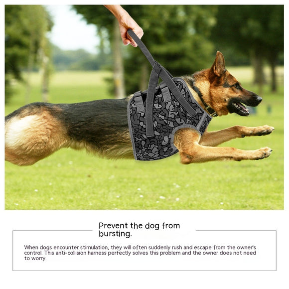 Arnés de Pecho Anti-Tracción para Perros Grandes - Cuerda de Control Talla Mediana