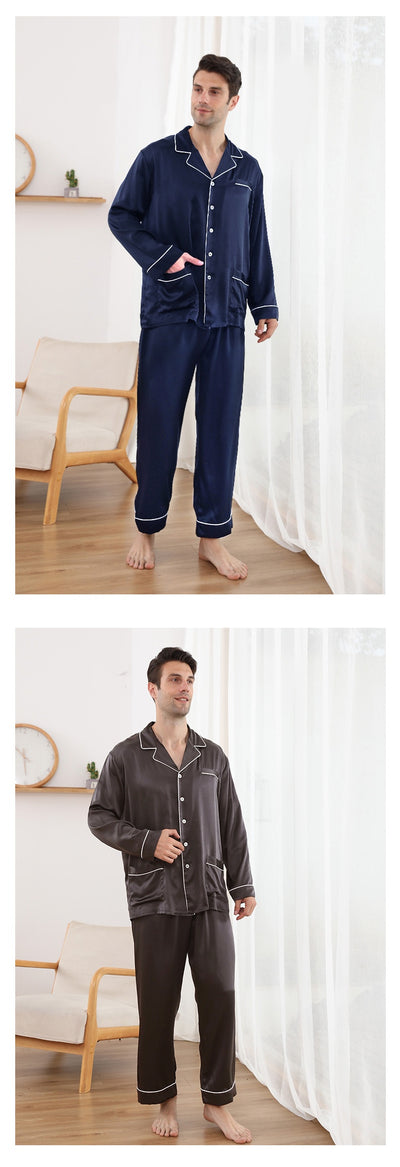 Pijama de Seda Mulberry 22M para Hombre - Comfort Premium - Image 15