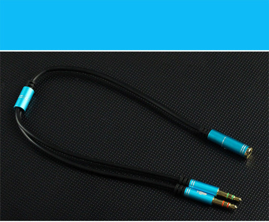 Cable Adaptador 2 en 1 para Audífonos de Celular a PC/Laptop (Audio y Micrófono) - Image 9