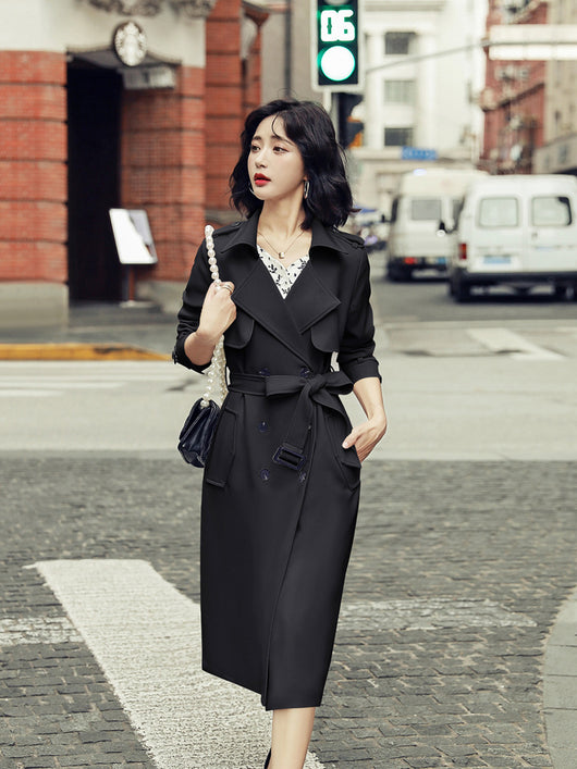 Gabardina Clásica de Largo Medio para Mujer - Image 10