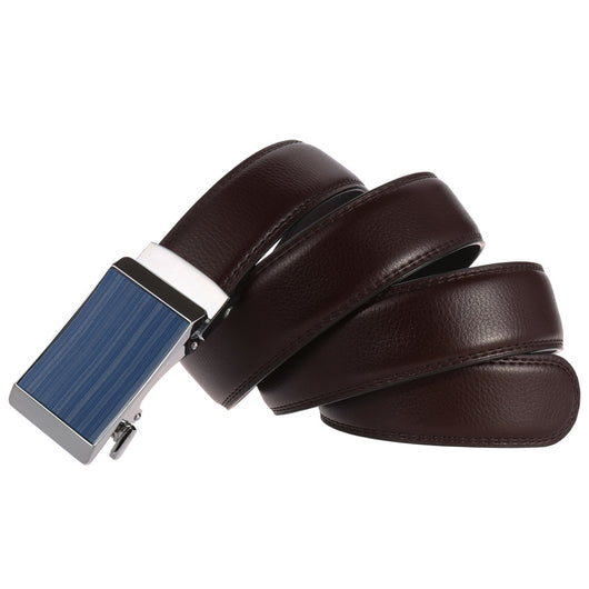 Cinturón de Cuero Genuino con Hebilla Automática para Hombre - Estilo Ejecutivo - Image 13