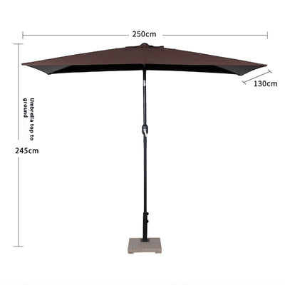 Sombrilla Rectangular Impermeable para Terraza y Patio - Protección Solar 4 Esquinas - Image 12