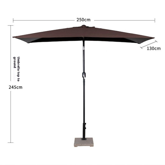 Sombrilla Rectangular Impermeable para Terraza y Patio - Protección Solar 4 Esquinas - Image 12