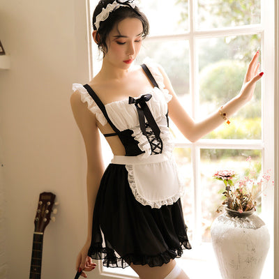 Conjunto Sensual Transparente Estilo Sirvienta para uso en Ecuador - Image 12
