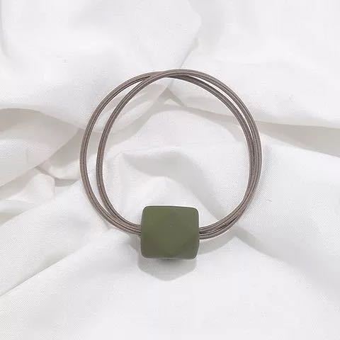 Banda Elástica para Cabello con Perlas Octagonales - Accesorio de Moda Temperamento Adulto - Image 3