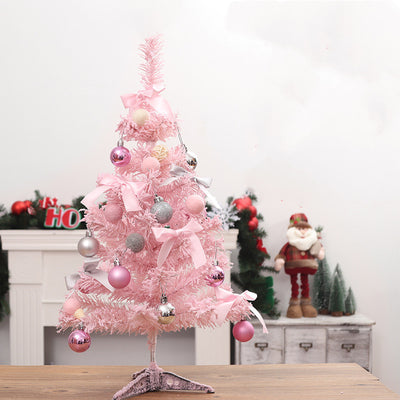 Paquete Árbol de Navidad Rosa con Efecto Nieve - Decoración del Hogar - Image 11