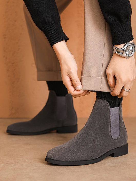 Zapatos Casuales Británicos con Elástico y Cordones para Hombre - Image 7