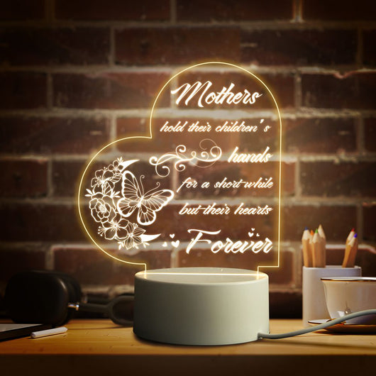 Lámpara Nocturna Cálida Personalizada para Habitación Materna