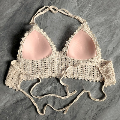 Chaleco Femenino de Algodón con Encaje Calado Bordado - Image 12