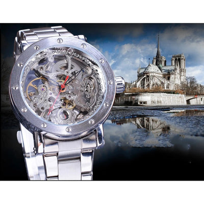 Reloj Mecánico Automático Transparente para Hombre - Diseño Moderno Resistente al Agua - Image 11