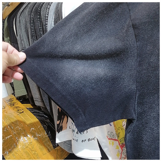 Camiseta Hombre Estampado Letras Algodón Suelta Moda Urbana Manga Corta - Image 10