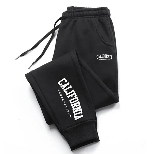 Pantalones Deportivos Cálidos con Puño Ajustable en Tobillo