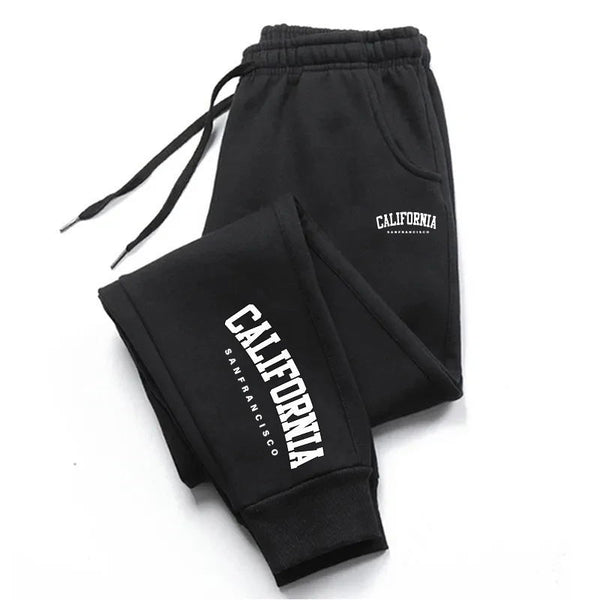 Pantalones Deportivos Cálidos con Puño Ajustable en Tobillo