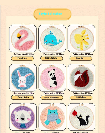 Kit Completo de Bordado para Niños - Agujas, Hilos y Patrones Estampados - Image 30