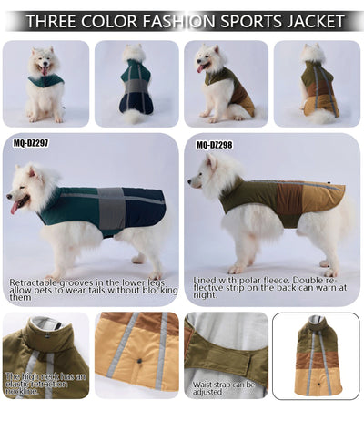 Chaqueta Impermeable y Resistente al Viento con Velcro para Perros Medianos y Grandes - Image 19