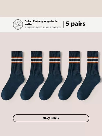 Calcetines Deportivos de Algodón Puro para Hombre - Talla Grande, Transpirables y Cómodos - Image 9